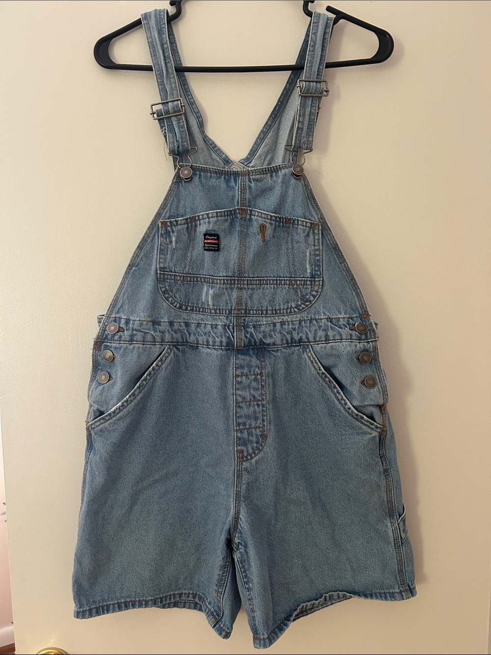 Women’s Unionbay Denim Short Overalls Size Medium